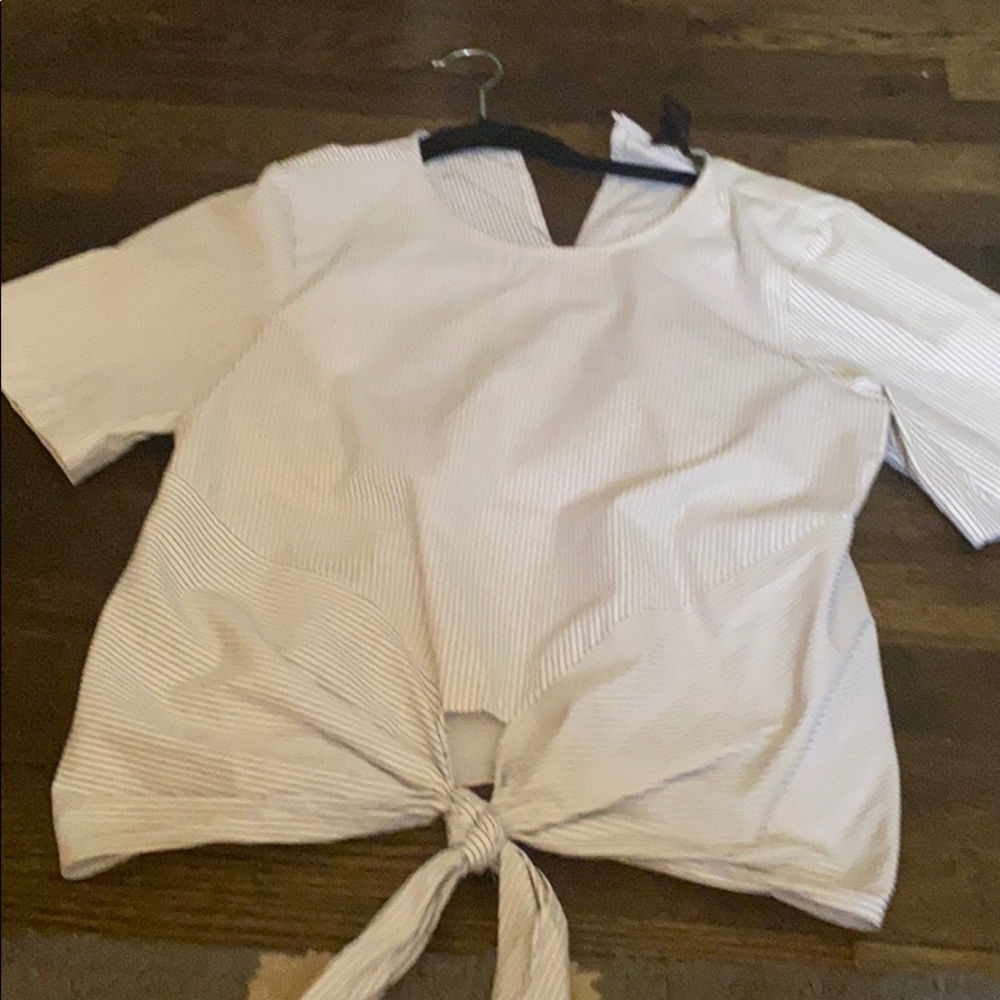 Tie front Aqua by Bloomingdales top